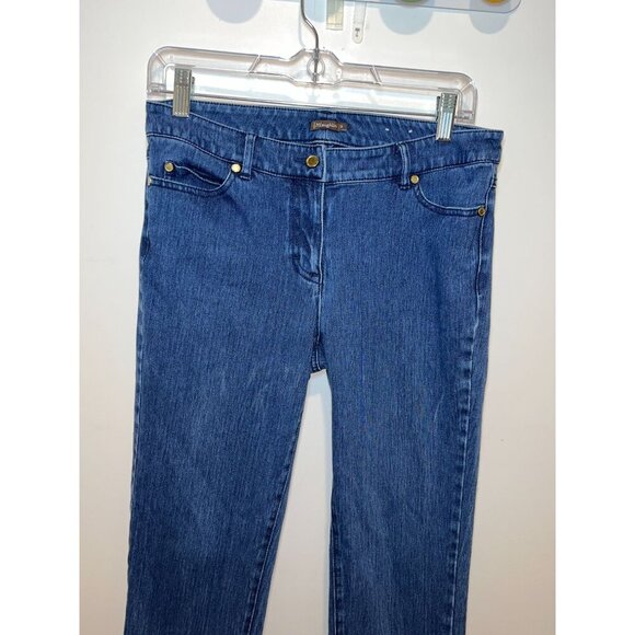 J.McLaughlin Womens High-Waisted Slim Fit Blue Denim Jeans Size 8 - Picture 2 of 8